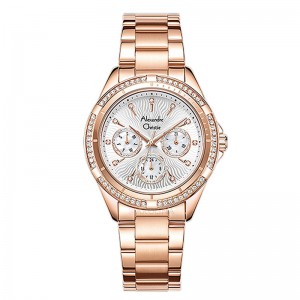 Alexandre Christie AC 2644 Rosegold White New BFBRGSL1